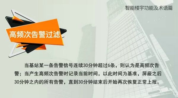 智能樓宇功能及術(shù)語(yǔ)--高頻次報(bào)警過濾